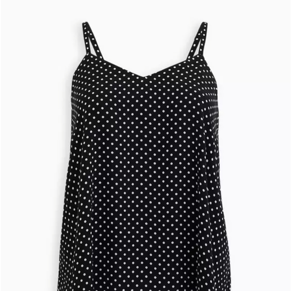 Torrid Black and White Polka Dot Camisole